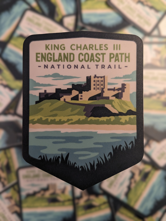 King Charles III England Coast Path National Trail Sticker