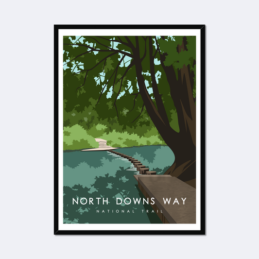 North Downs Way National Trail Poster