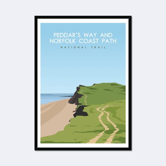 Peddar's Way and Norfolk Coast Path National Trail Poster