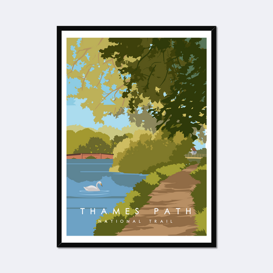 Thames Path National Trail Poster